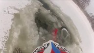 Motocyklem przez jezioro