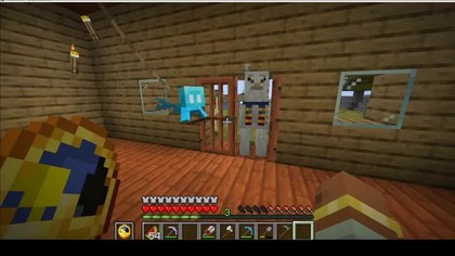 When a traveling trader enters your house #minecraft #gaming #game #Short #Shorts