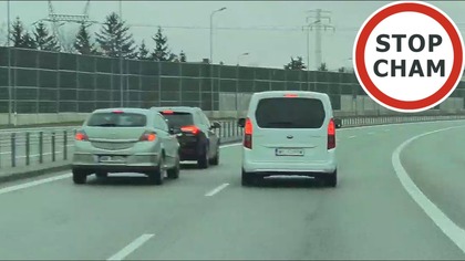 Wyhamowanie Opla przez dwa auta na DK7 #2079 Wasze Filmy