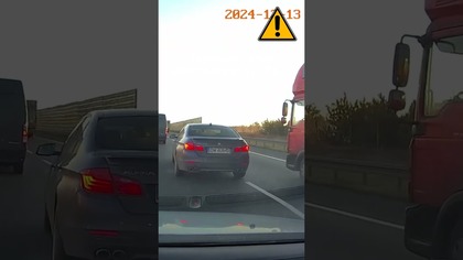 Zajechanie drogi - uderzenie w tył BMW #shorts #rikordwidjo