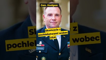 Gen.  Hodges: Skończcie z pochlebstwami wobec USA! #Hodges #USA #Trump #Europa #Polska #polityka