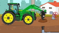 Tractor and agricultural vehicles - Agricultural vehicles not only on the field | cartoon