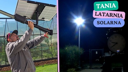 Tania latarnia solarna.  Darmowe światło przez całą noc