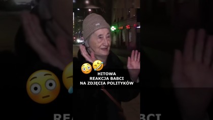 BEZCENNA REAKCJA SENIORKI NA WIDOK POLITYKÓW! 