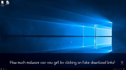 How much malware can you get from fake download buttons