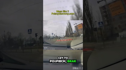 Olsztyn: czerwone? Ignorują!  Pośpiech czy brak uwagi? #shorts #polskiedrogi #uwaga