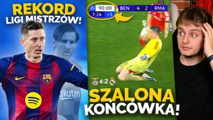 Lewandowski WYRÓWNAŁ REKORD Messiego! Gol bramkarza w OSTATNIEJ CHWILI! Real wypadł z TOP8 LM...