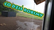 Próba rozstawienia blaszanego garażu 6x4 w dwuspadzie