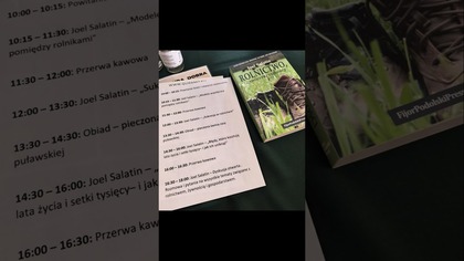 Joel Salatin w Polsce! Czytać jego książki to jedno.  Posłuchać na żywo to zupełnie inne doświadczeni