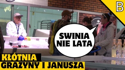 JANUSZ KŁÓCI SIĘ Z GRAŻYNĄ NA ZAKUPACH