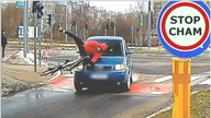 Potrącenie rowerzysty na przejeździe w Białymstoku #1423 Wasze Filmy