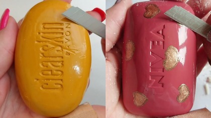 Soap Carving ASMR Relaxing Sounds no talking Satisfying ASMR Video