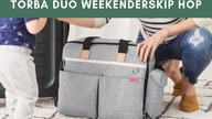 Torba Duo Signature Weekender Grey Melange Skip Hop
