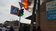 Pożar na stacji benzynowej