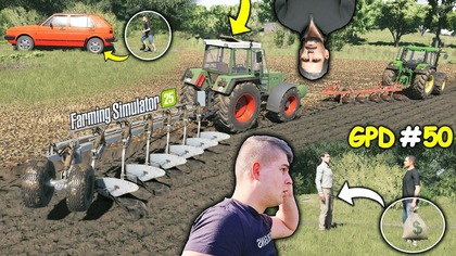 PŁUG OSZALAŁ NA POLU CHŁOP WZIĄŁ KASĘ I UCIEKŁ MOIM SAMOCHODEM GONIŁEM GO ...  GPD FS 25 50