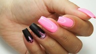 Pink & black Matte / Bluesky Polska DC36, A21, pink Flakes