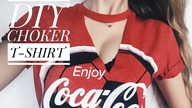 DIY CHOKER V NECK T-SHIRT | WiktoriasChannel