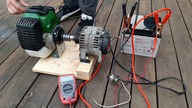 How to make weedeater 12V generator New project Alternator Agregat prądotwórczy