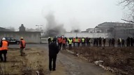 Wyburzenie komina karbidowni Z A  Chorz&oacute;w 