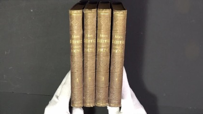 Adam Mickiewicz Poezye w czterech tomach z 1888 r.