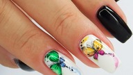 Butterfly nails art tutorial / Eveline