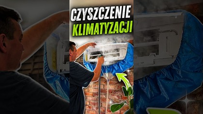 Czyszczenie klimatyzacji #klimatyzacja #czyszczenie #serwistechniczny #myjkaciśnieniowa #zróbtosam
