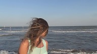 Beautiful Girl near the sea, must see!