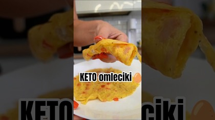 Keto omlecik w 2 minuty!  Zero mąki! Śniadanie!