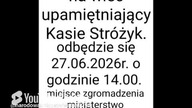 zapraszamy na wiec upamiętniający Kasie Stróżyk.