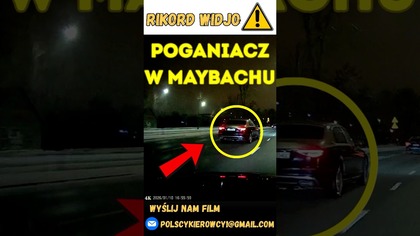 Poganiacz w Maybachu #mercedes #maybach #polscykierowcy #policja #polskiedrogi #crash