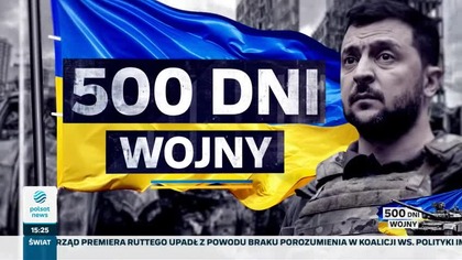 Polsat News - 500 dni wojny - przerywnik (08. 07. 2023)