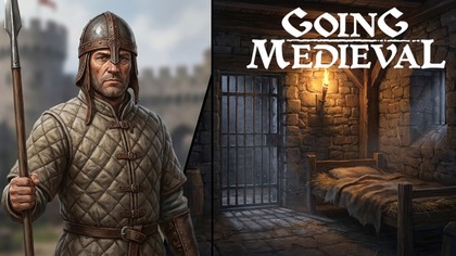 Going Medieval PL - #2. 5 Więzienie, piętro sypialni i powiększam przyszły warsztat  