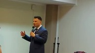 Sławomir Mentzen na spotkaniu klubu Konfederacji w Warszawie.
