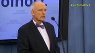 Janusz Korwin-Mikke o kwocie wolnej od podatku i prośbie Junckera ws. referendów dot. opuszczenia UE
