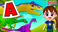 Nazwy dinozaurów po polsku | Bajka edukacyjna dla dzieci | Litera A