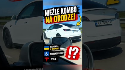 Niecodzienne połączenie okoliczności i Tesla w roli głównej.   #shorts #tesla #kierowcy