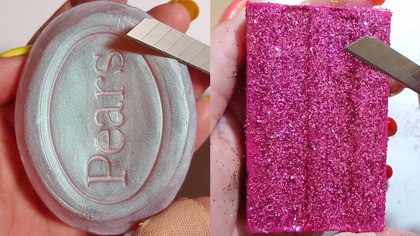 Soap Carving ASMR Relaxing Sounds no talking Satisfying ASMR Video #soapcarving #soapcuttingvideo