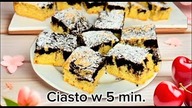 Ciasto w 5 minut  robi się szybko, a znika jeszcze szybciej