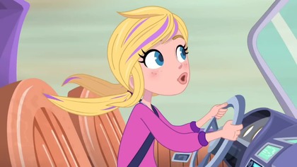 Polly pocket jazda samochodem