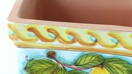 Ręcznie malowane doniczki włoskie | Vasso di Limoni Chiaro