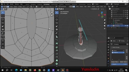 Tworzenie Yamiladina - Blender 4, GIMP 2, GDevelop 5