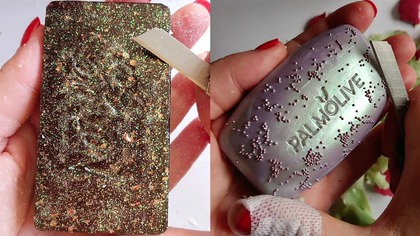 Soap Carving ASMR Relaxing Sounds no talking Satisfying ASMR Video