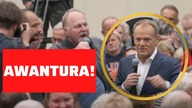 Mocne! Donald Tusk WYJAŚNIA fana Kaczyńskiego w Piasecznie