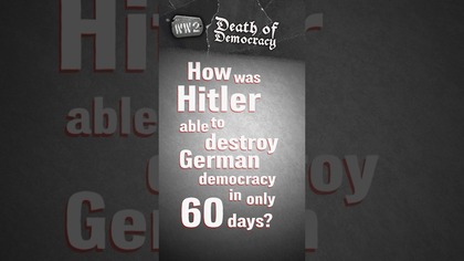 How Hitler Destroyed German Democracy in Just 60 Days #shorts #DOD