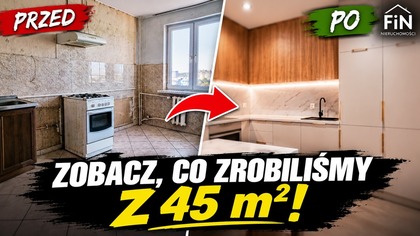 Masakra przed remontem Efekt końcowy rozwala system! 45 m² nie do poznania FiN