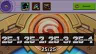 idle Heroes ABBYS SEAL land 25-1, 25-2, 25-3, 25-4