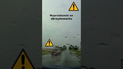 Wyprzedzanie na skrzyżowaniu #shorts #rikordwidjo