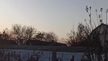 Przelot rosyjskich rakiet na Ukrainie