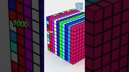 Nauka liczenia do miliona z kolorowymi klockami