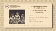 O OBOWIĄZKACH RODZICÓW  ks  Michał Świętek IBP  Kościół Katolicki
